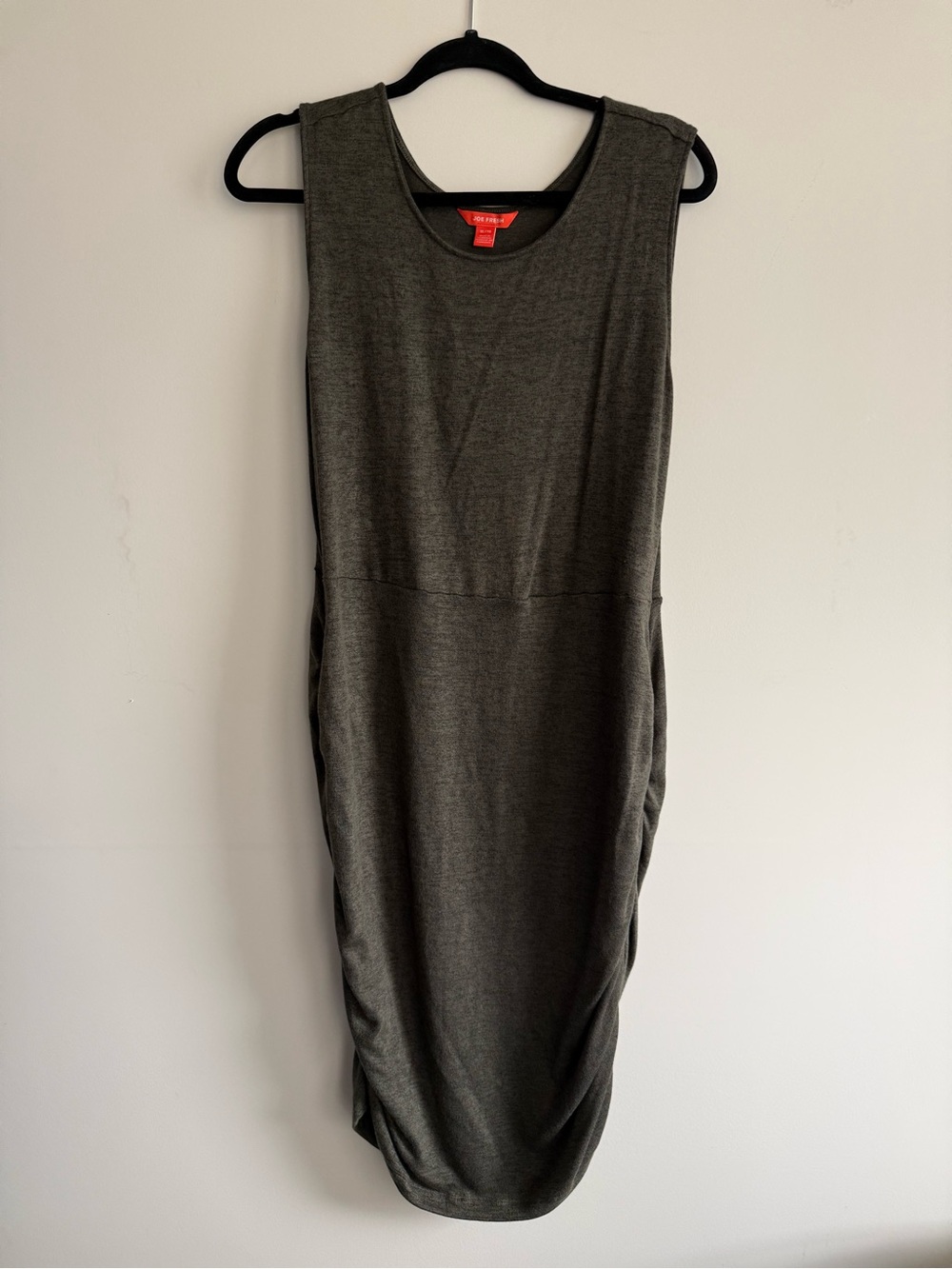 Joe Fress Olive Sleeveless Sheath Dress